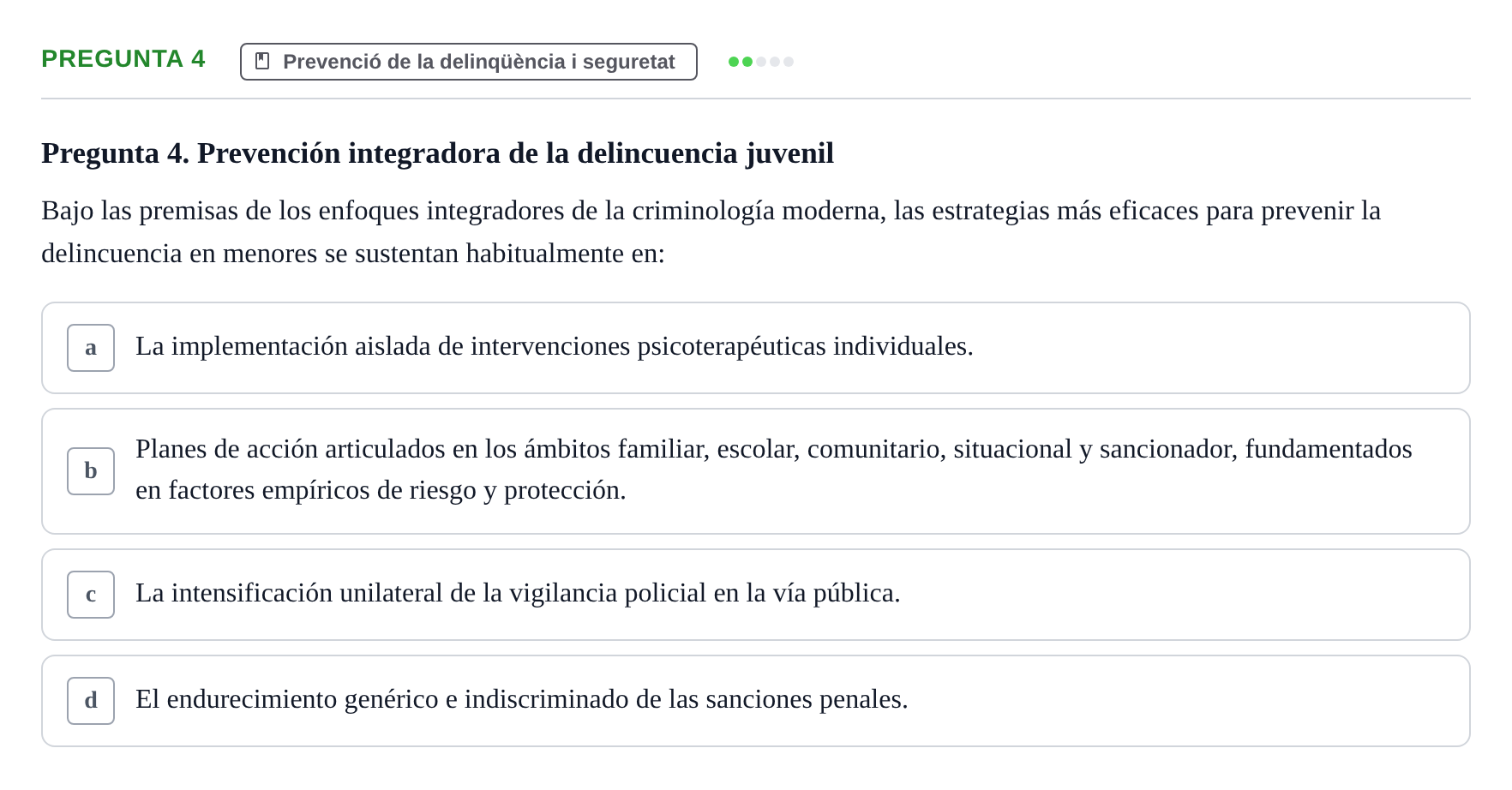 Enunciado: Pregunta 4
