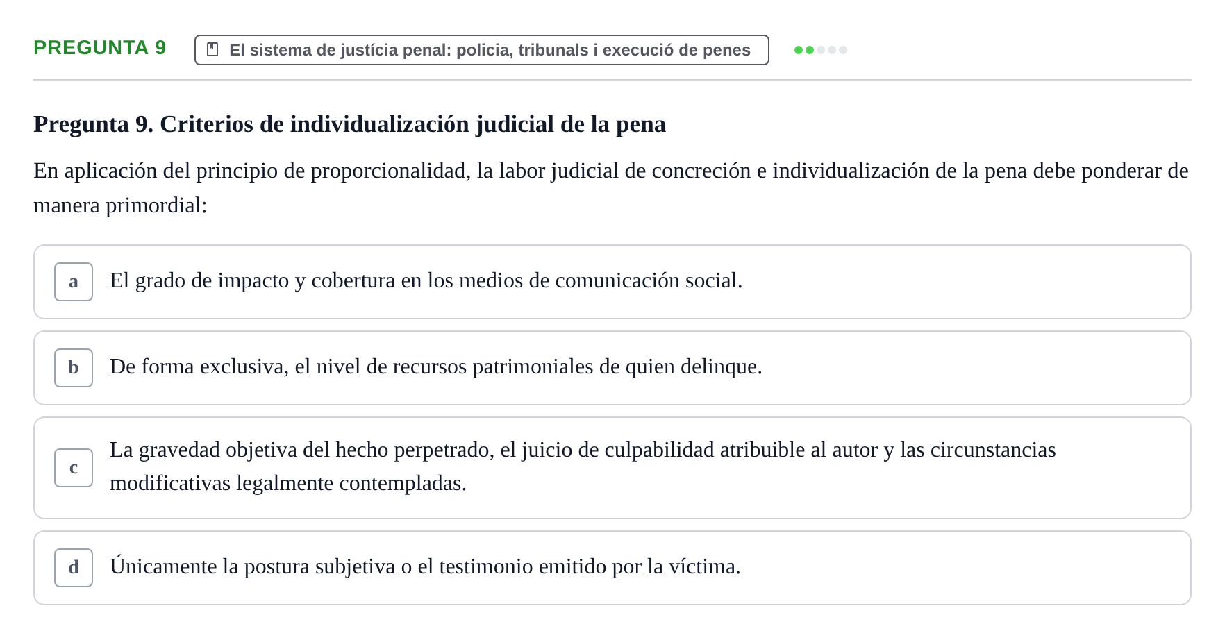 Enunciado: Pregunta 9
