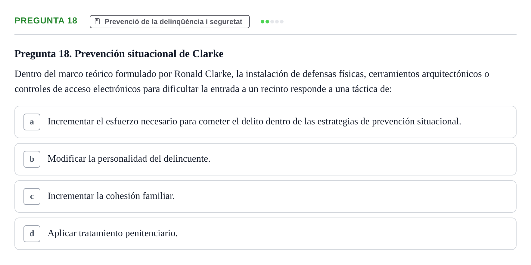 Enunciado: Pregunta 18