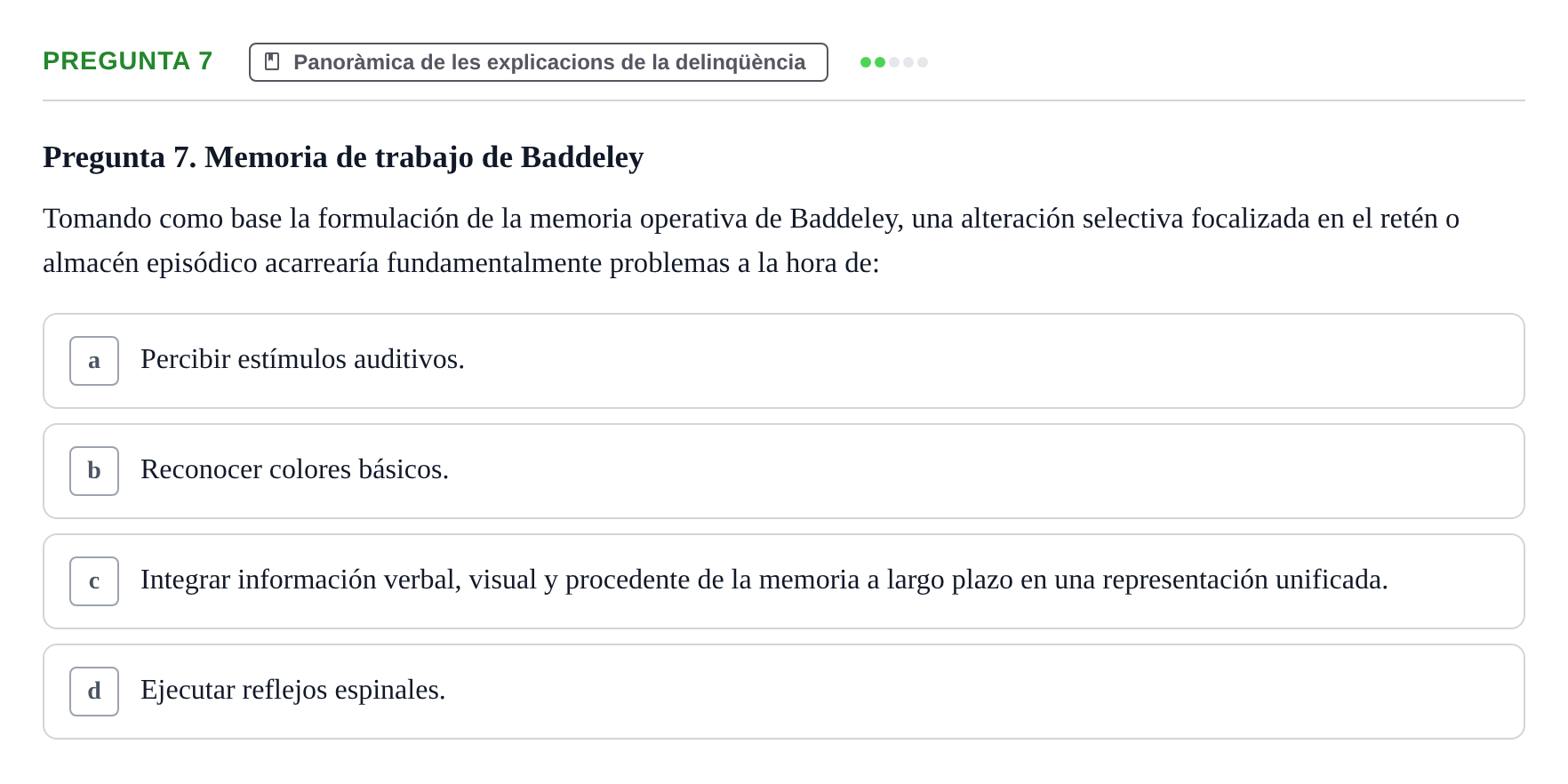 Enunciado: Pregunta 7