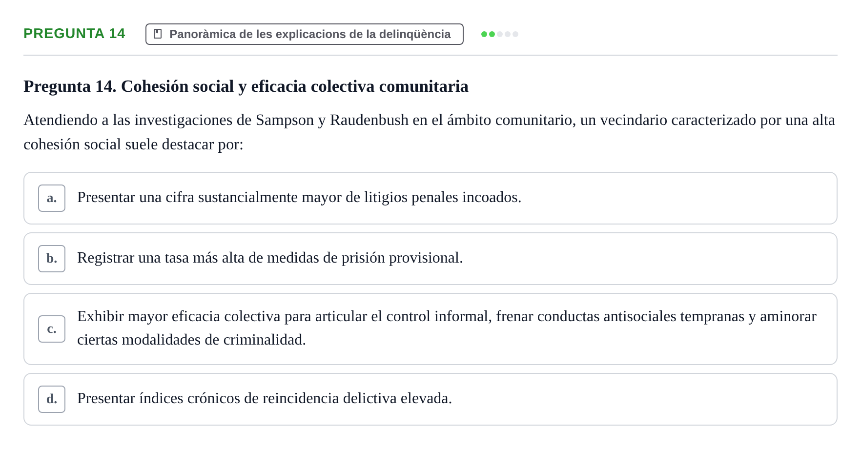 Enunciado: Pregunta 14