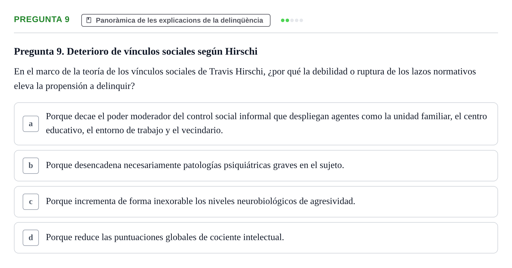 Enunciado: Pregunta 9