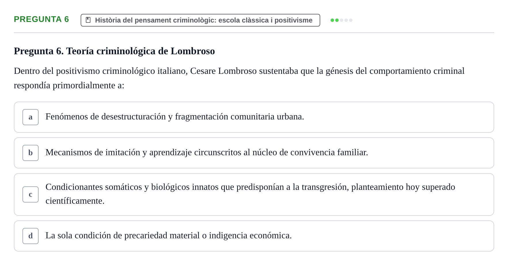 Enunciado: Pregunta 6