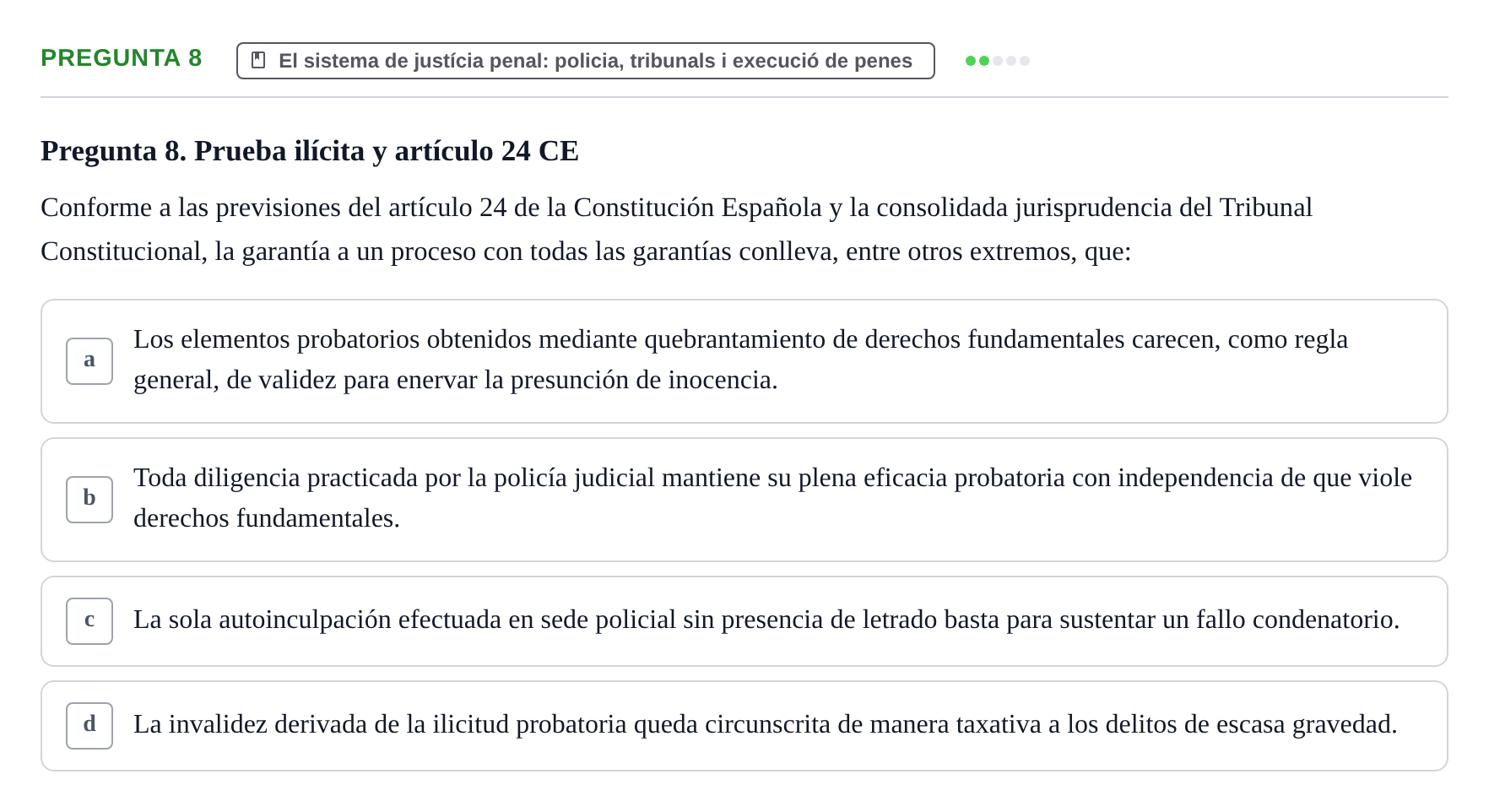 Enunciado: Pregunta 8