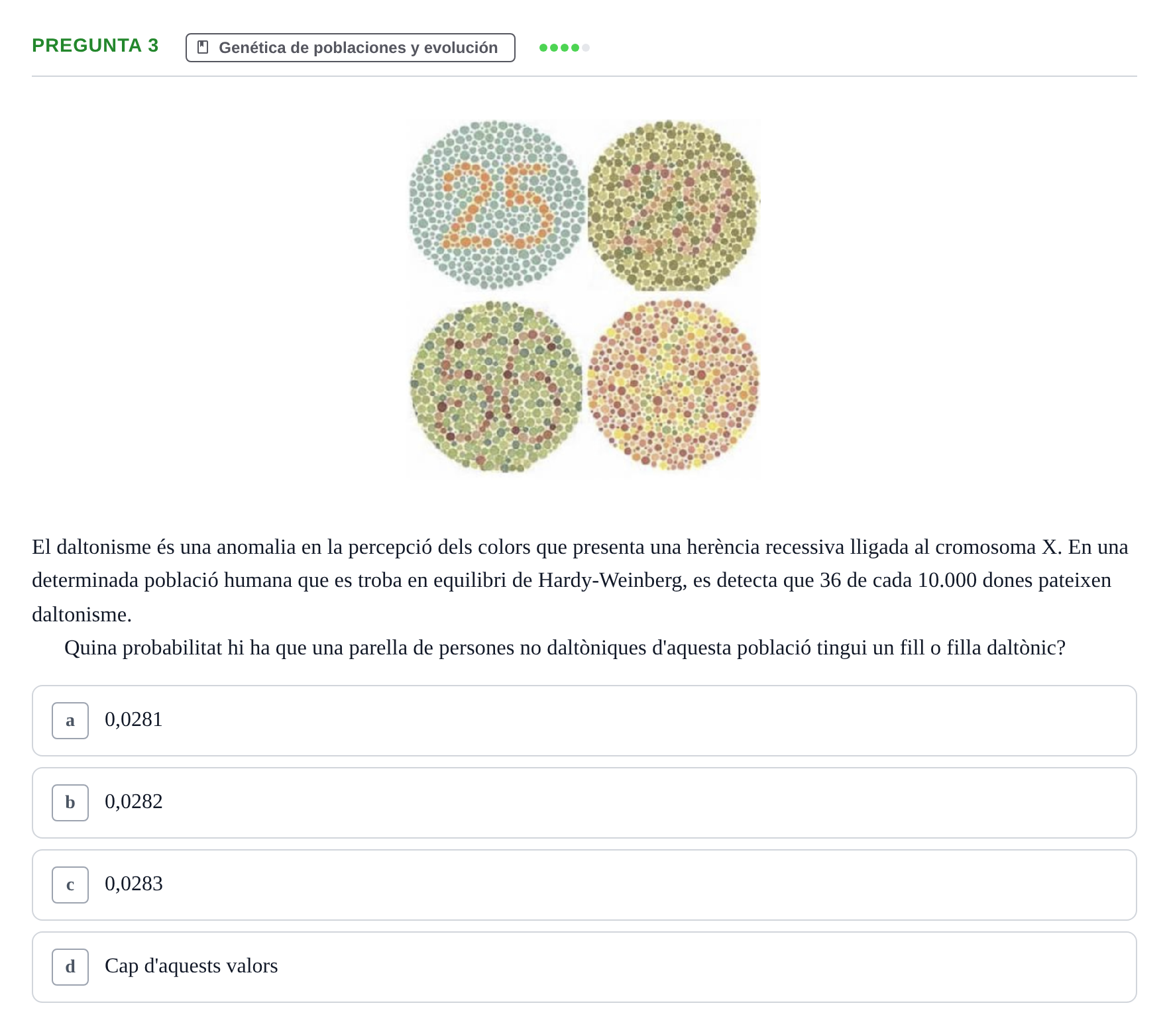 Enunciado: Pregunta 3 · Genética UAB 2017