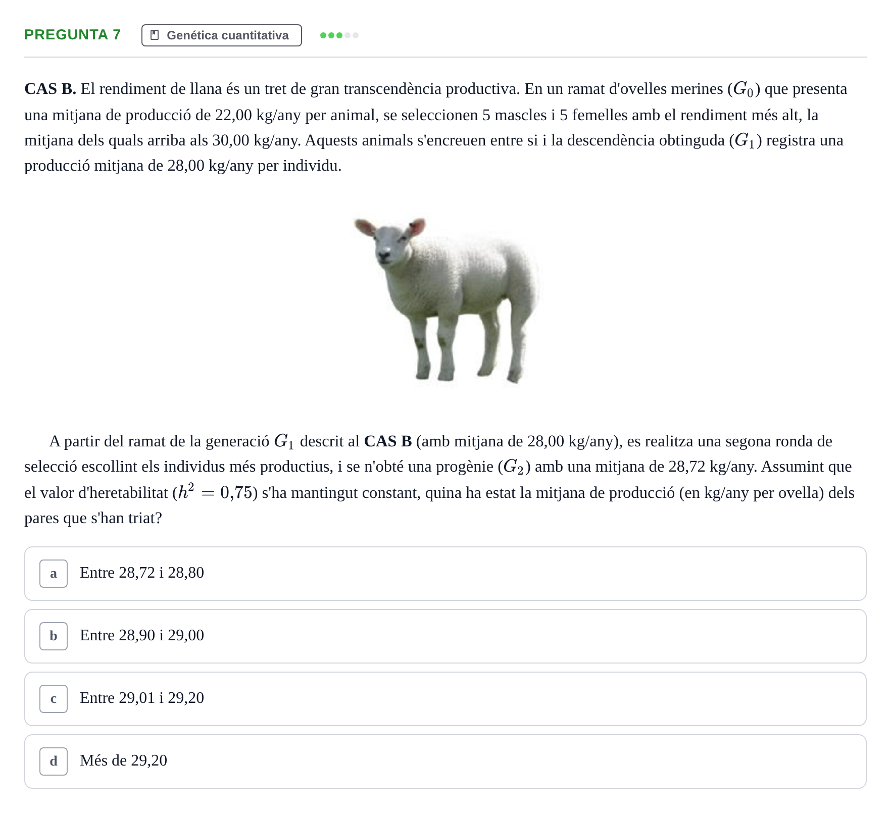 Enunciado: Pregunta 7 · Genética UAB 2015