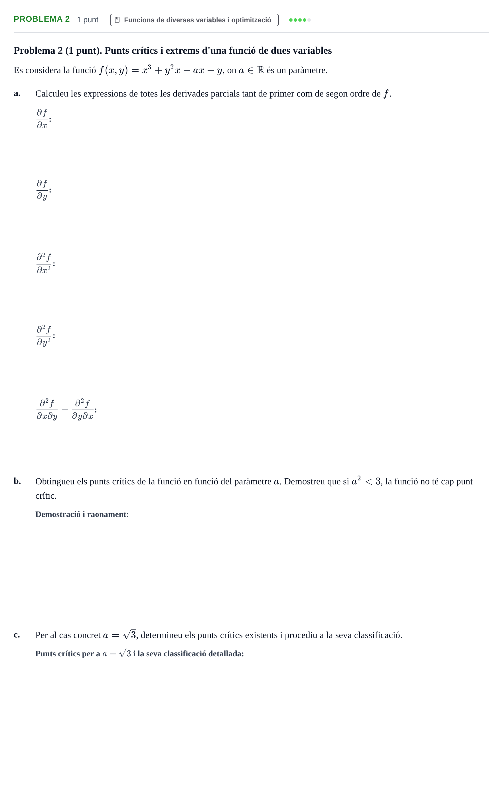 Enunciado: Problema 2 · Estadística i Optimització UDL Juny 2014