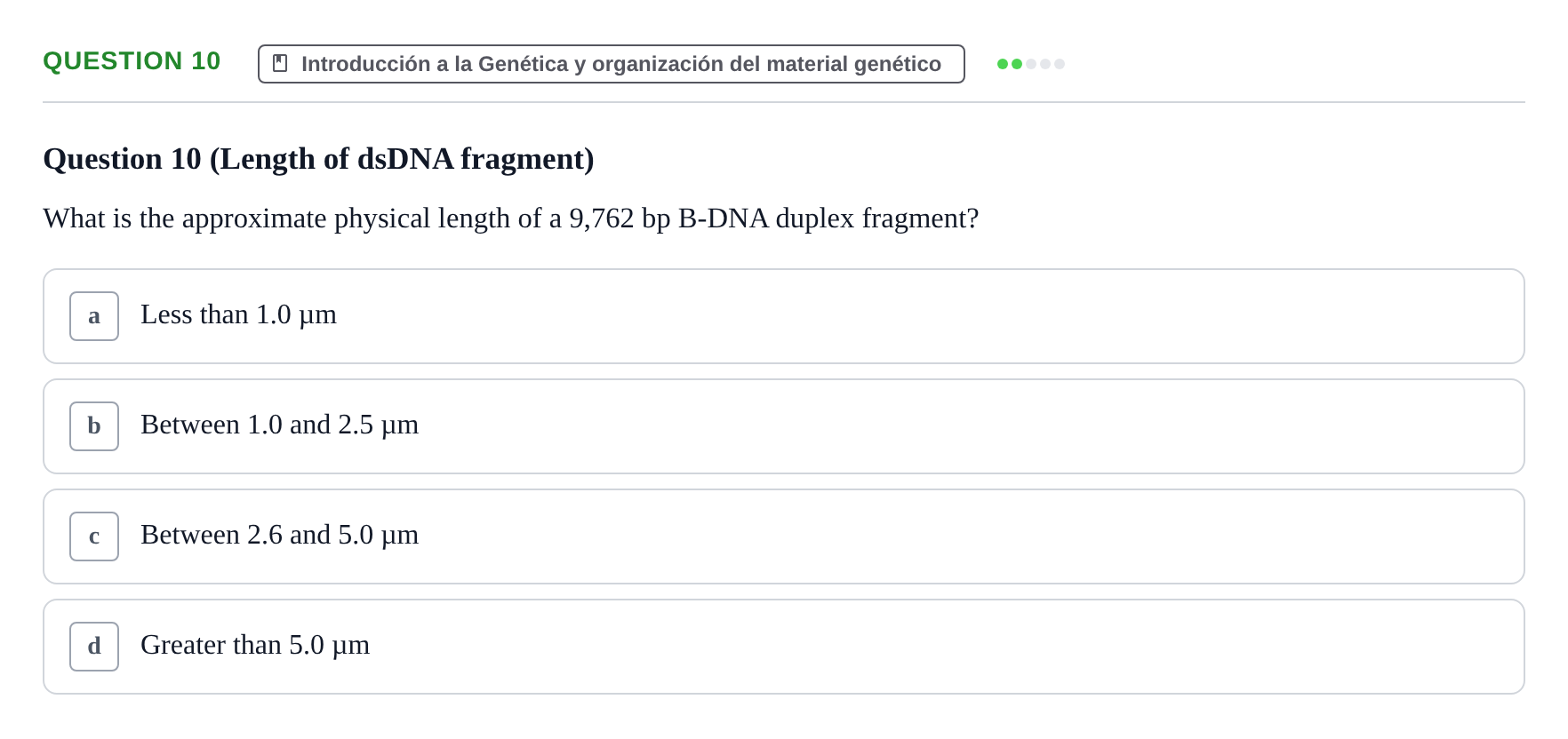 Enunciado: Question 10 · Genética UAB 2022