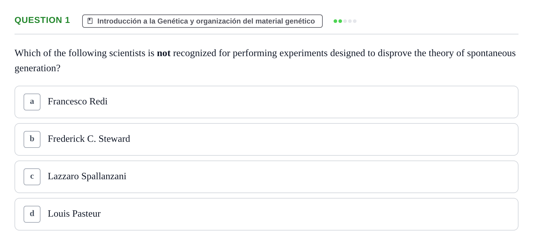 Enunciado: Question 1 · Genética UAB 2022