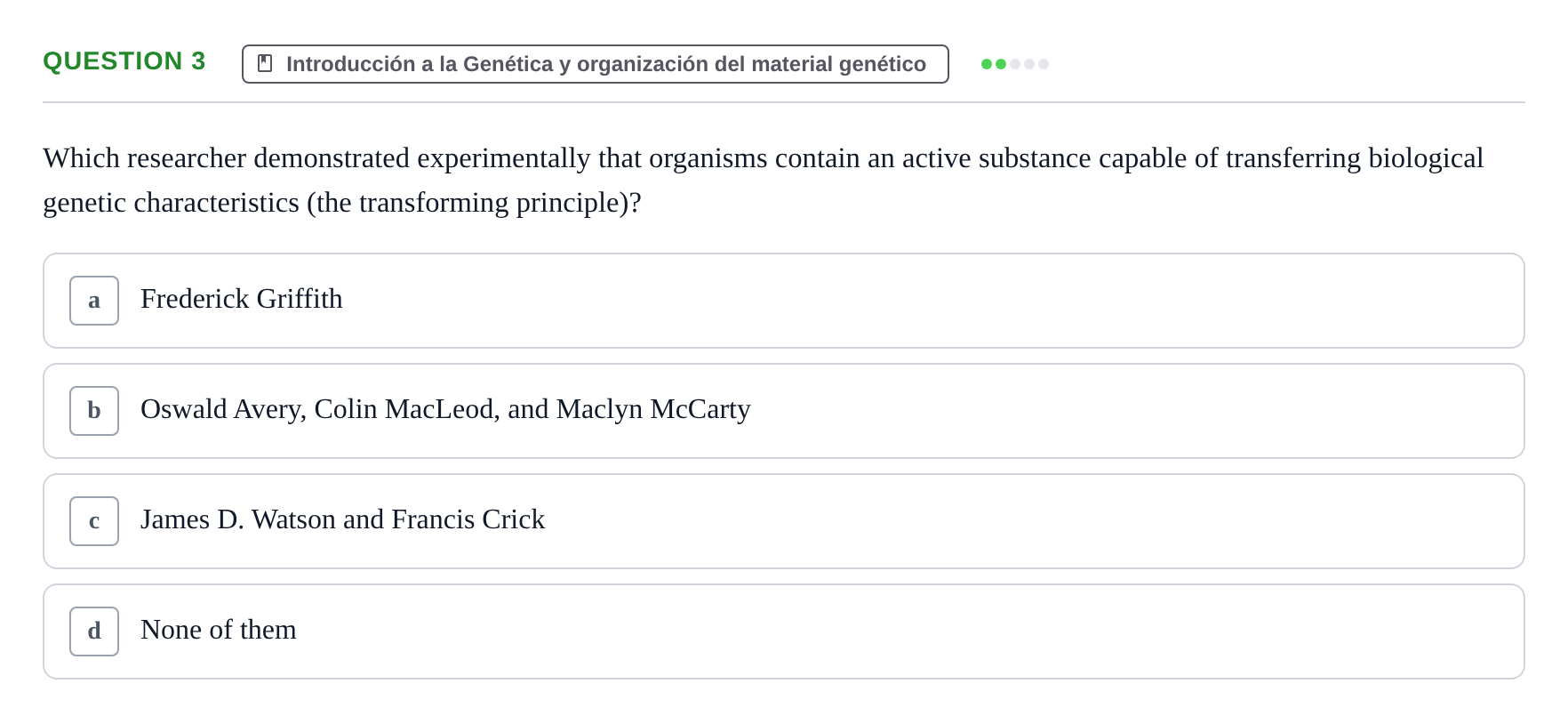 Enunciado: Question 3 · Genética UAB 2022