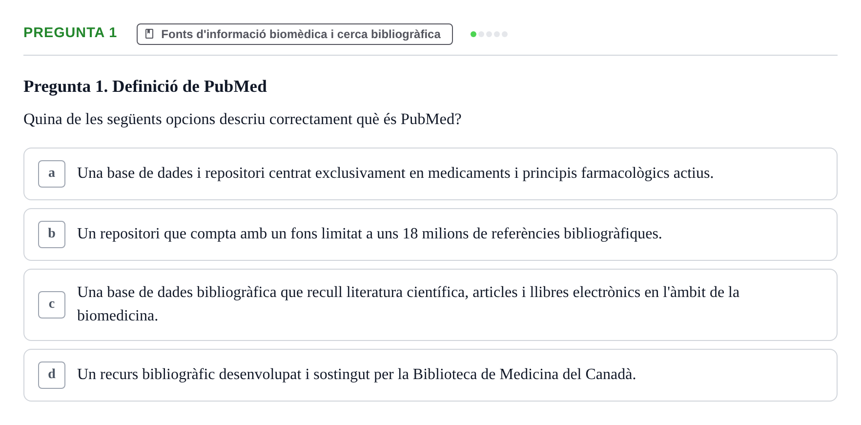 Enunciado: Pregunta 1 · Habilitats d'Investigació Clínica i de Lectura Crítica UVIC 2021