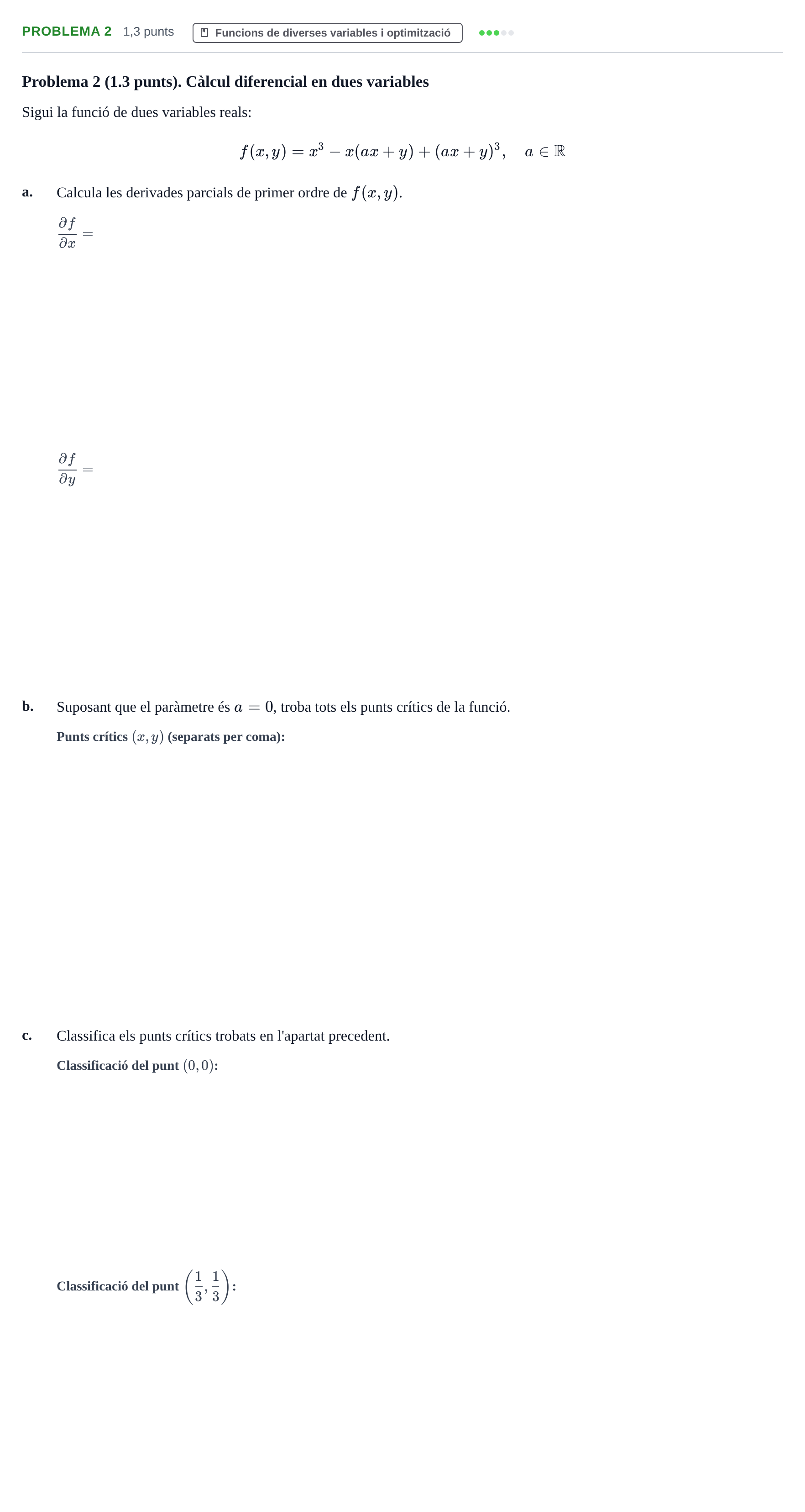 Enunciado: Problema 2 · Estadística i Optimització UDL Juny 2015