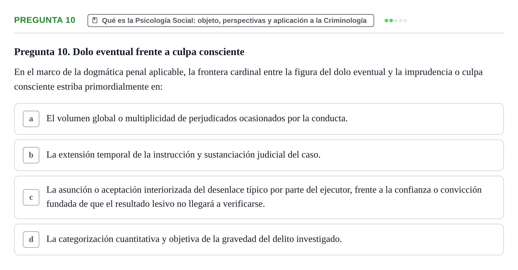 Enunciado: Pregunta 10