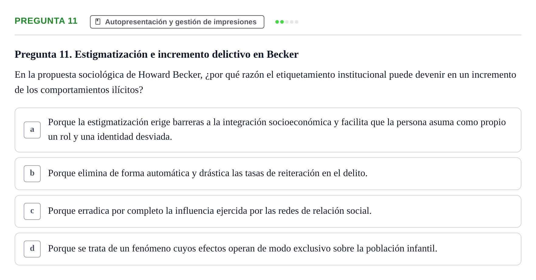 Enunciado: Pregunta 11