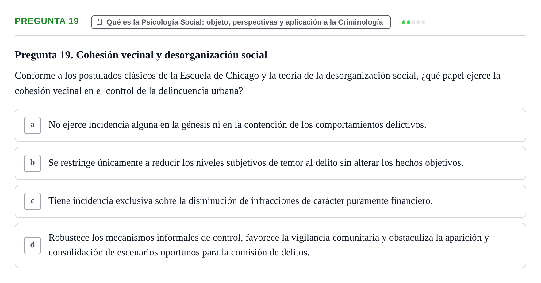 Enunciado: Pregunta 19