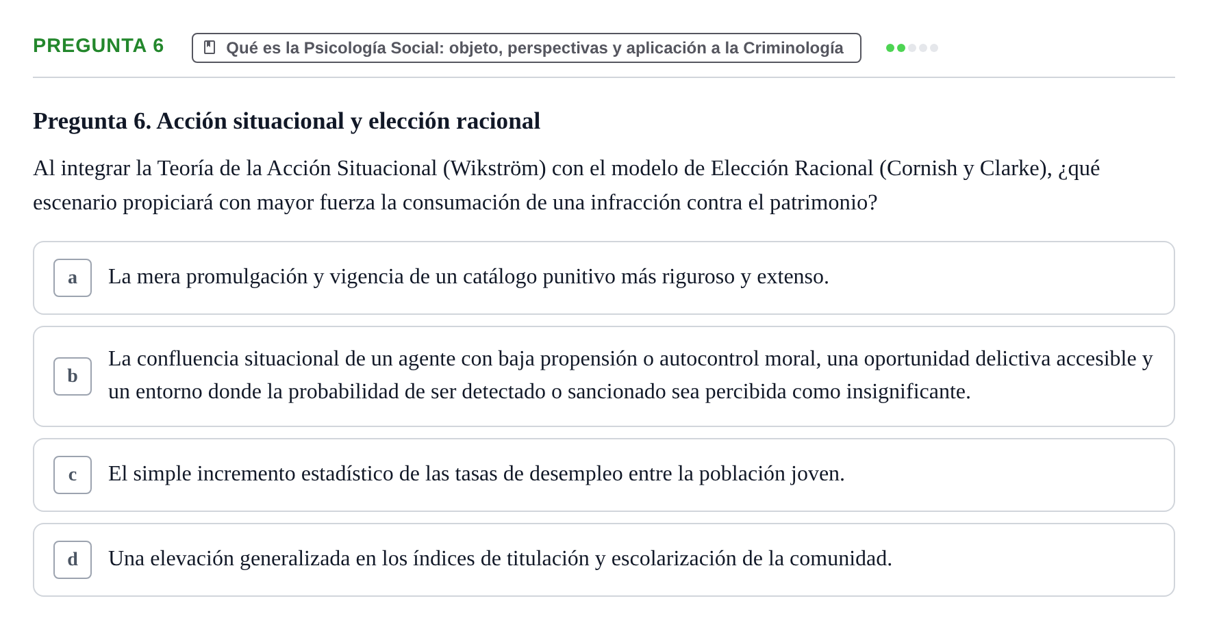 Enunciado: Pregunta 6