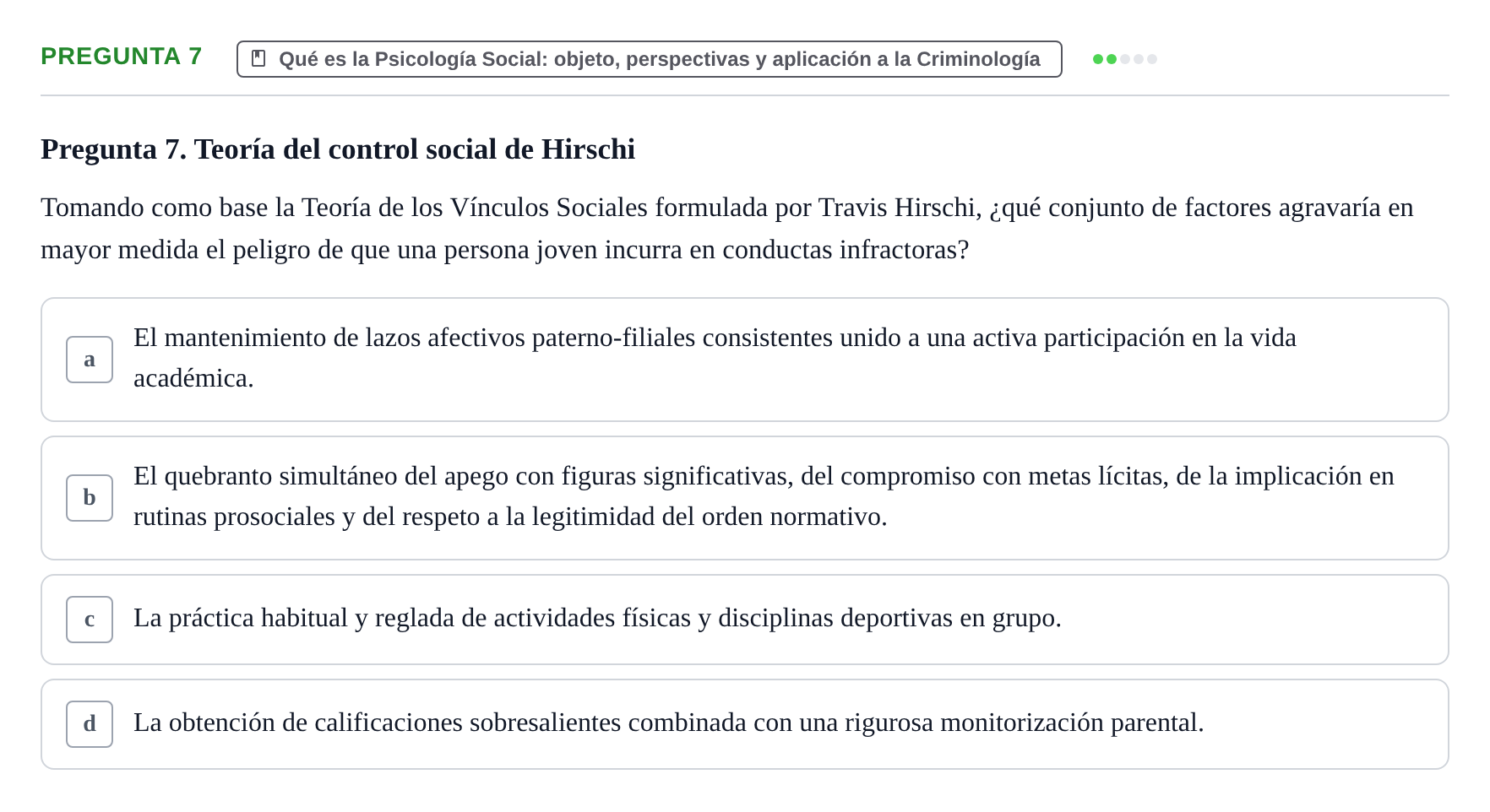 Enunciado: Pregunta 7
