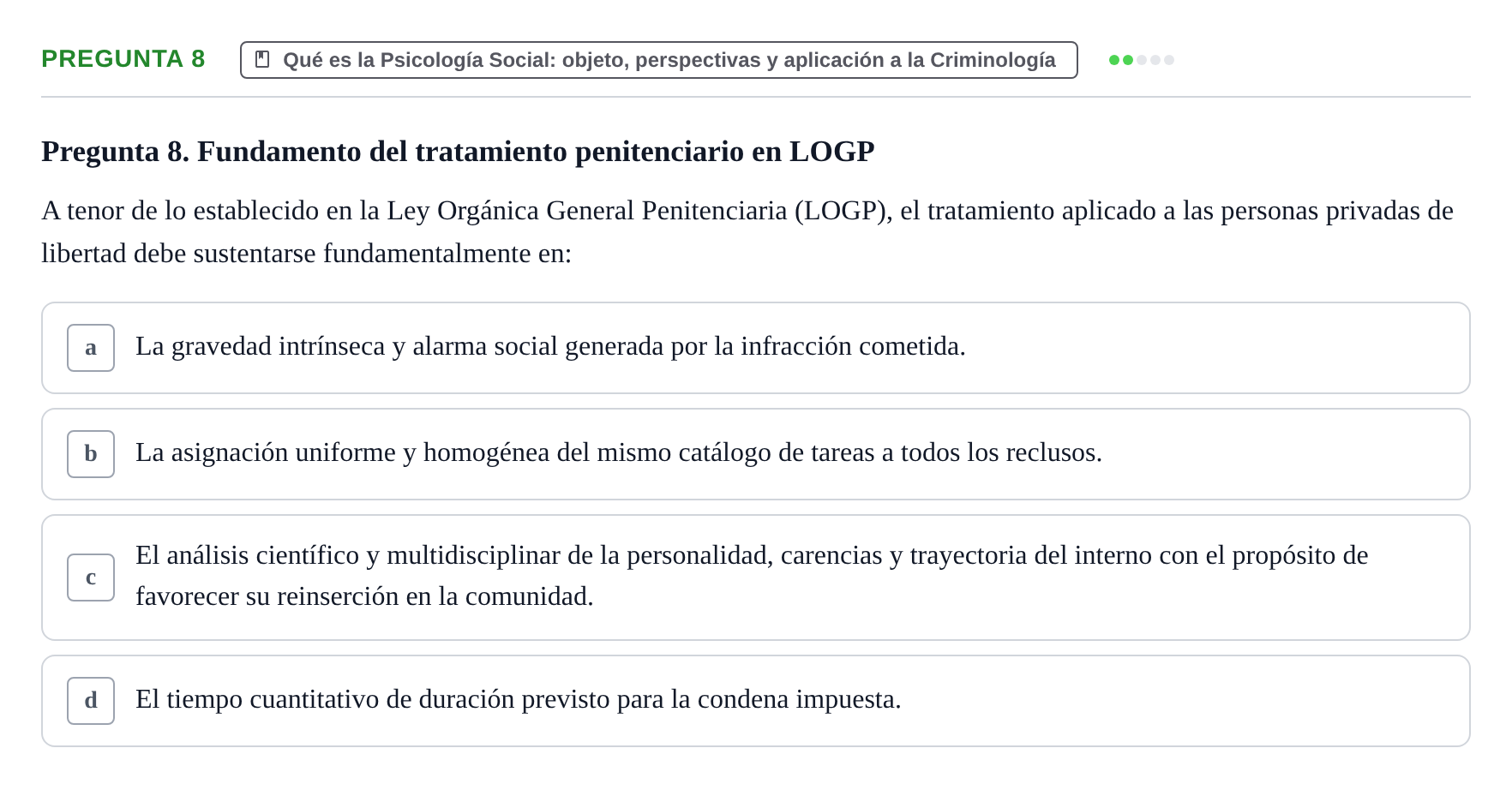 Enunciado: Pregunta 8