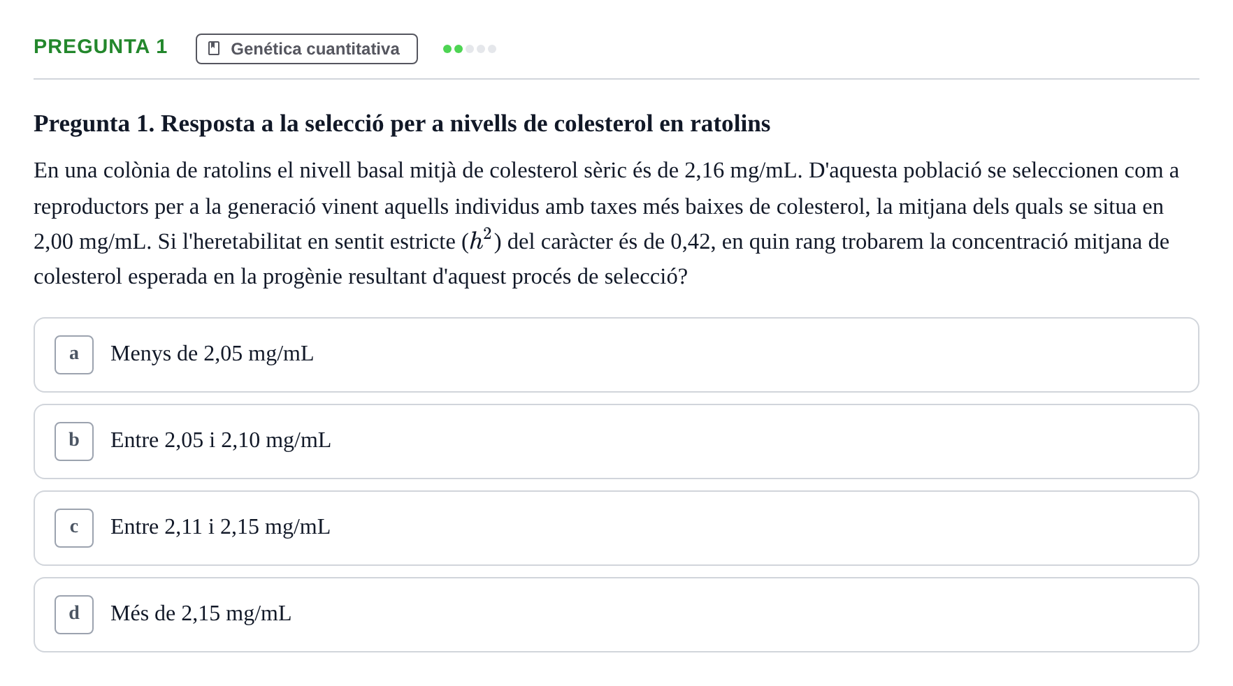 Enunciado: Pregunta 1 · Genética UAB 2022
