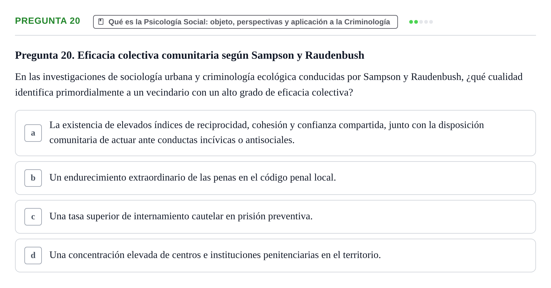 Enunciado: Pregunta 20