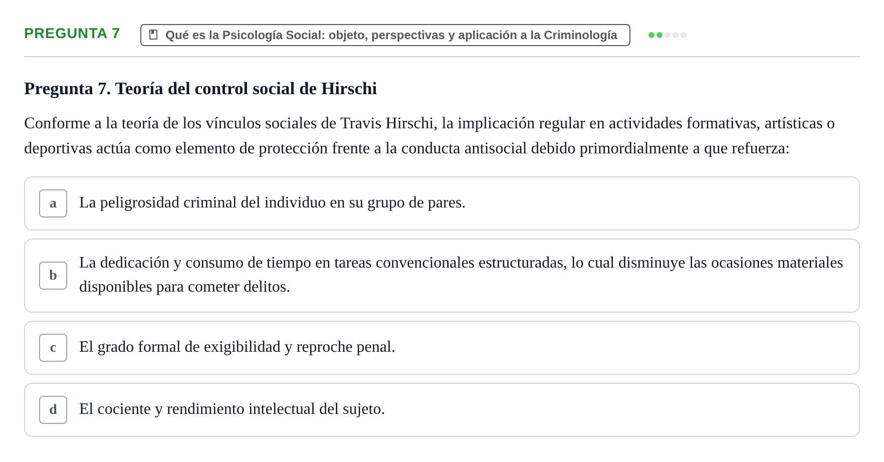 Enunciado: Pregunta 7