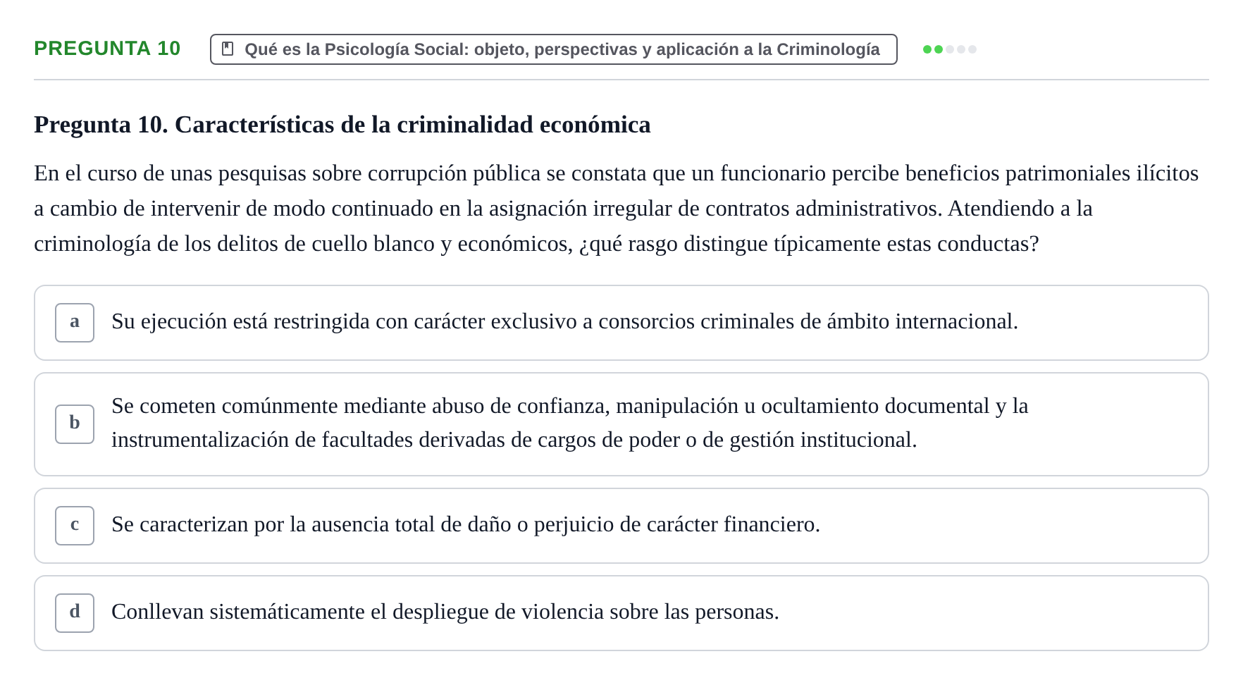 Enunciado: Pregunta 10