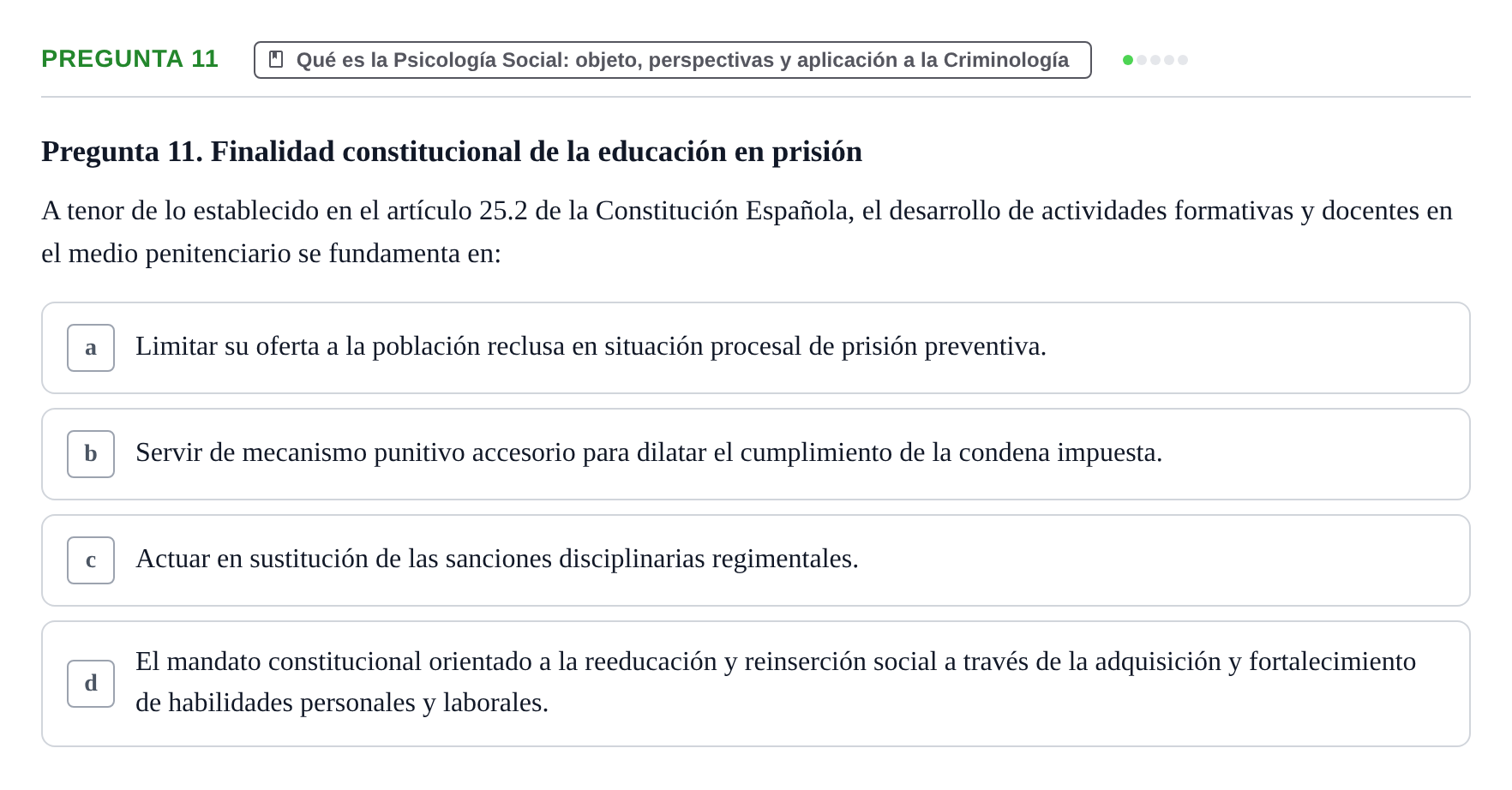 Enunciado: Pregunta 11
