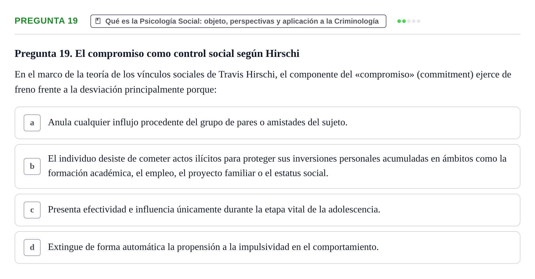 Enunciado: Pregunta 19