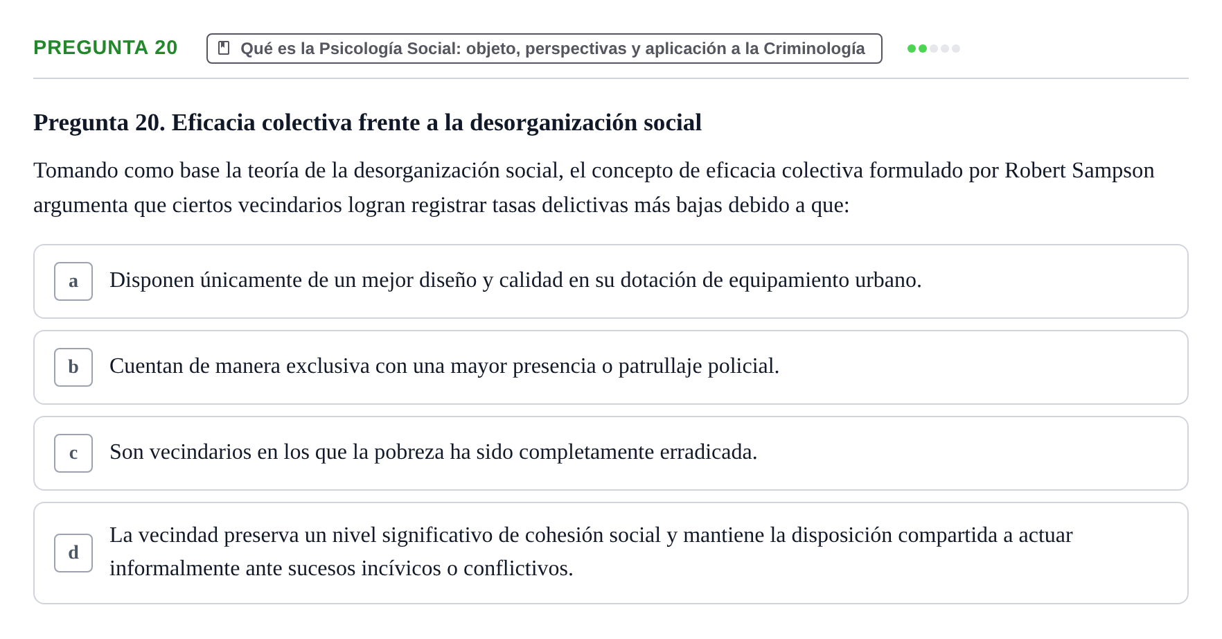 Enunciado: Pregunta 20