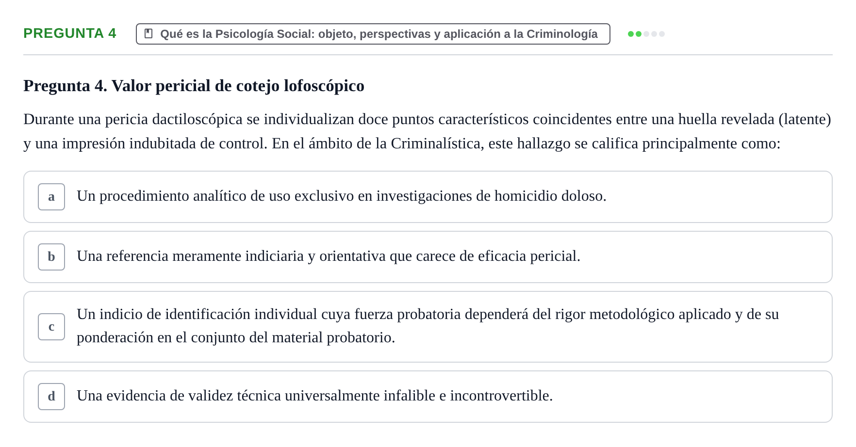 Enunciado: Pregunta 4