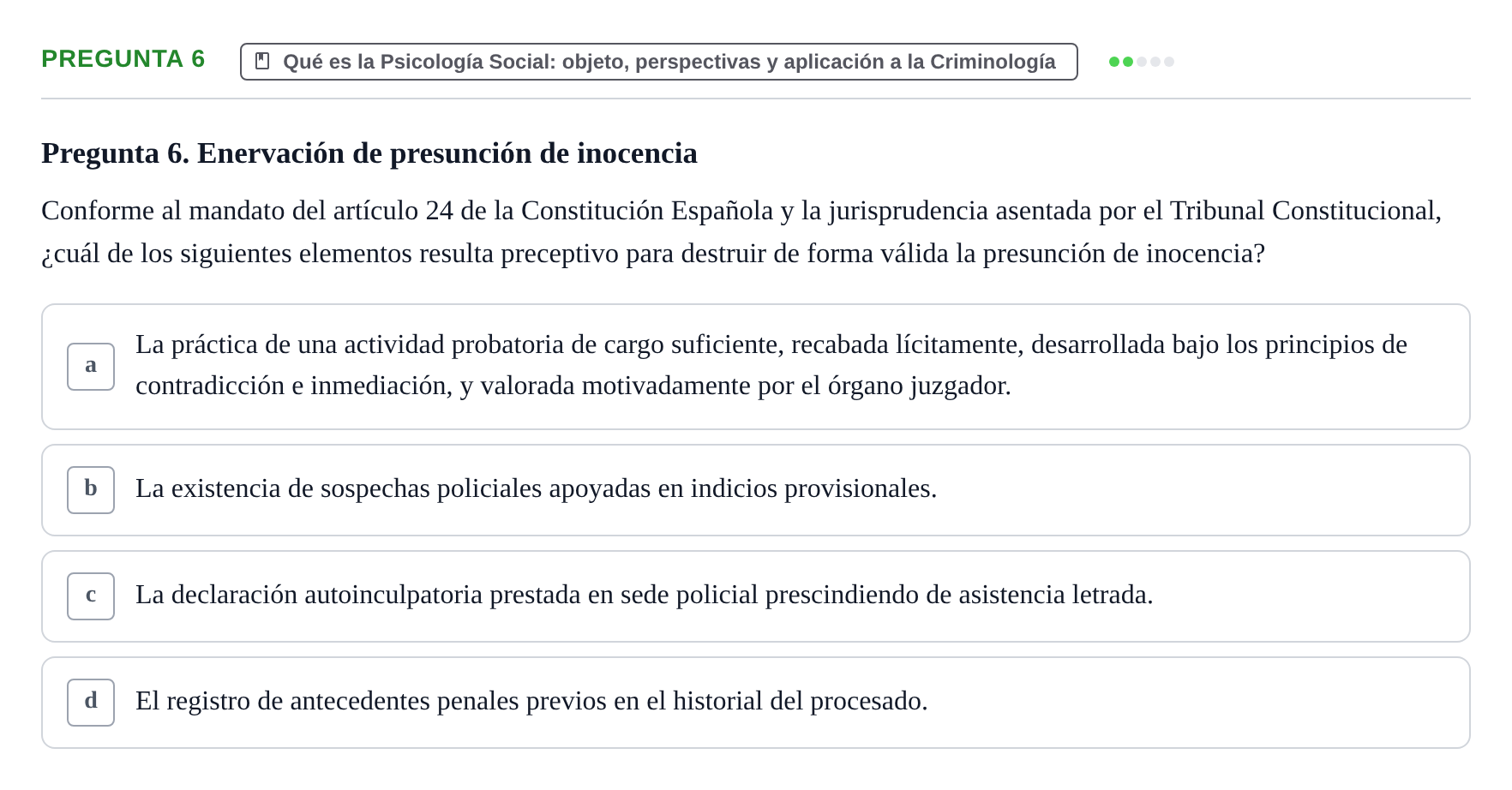 Enunciado: Pregunta 6