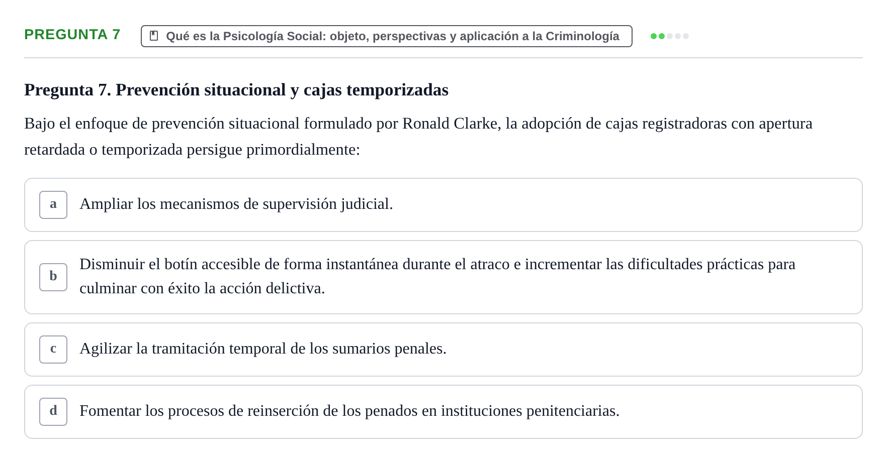 Enunciado: Pregunta 7