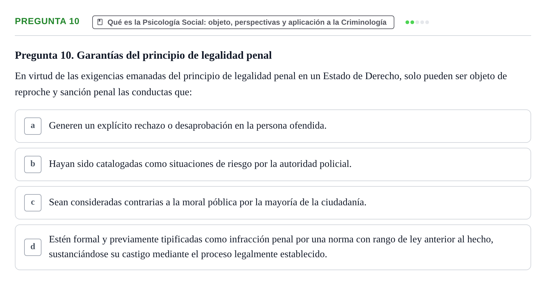 Enunciado: Pregunta 10