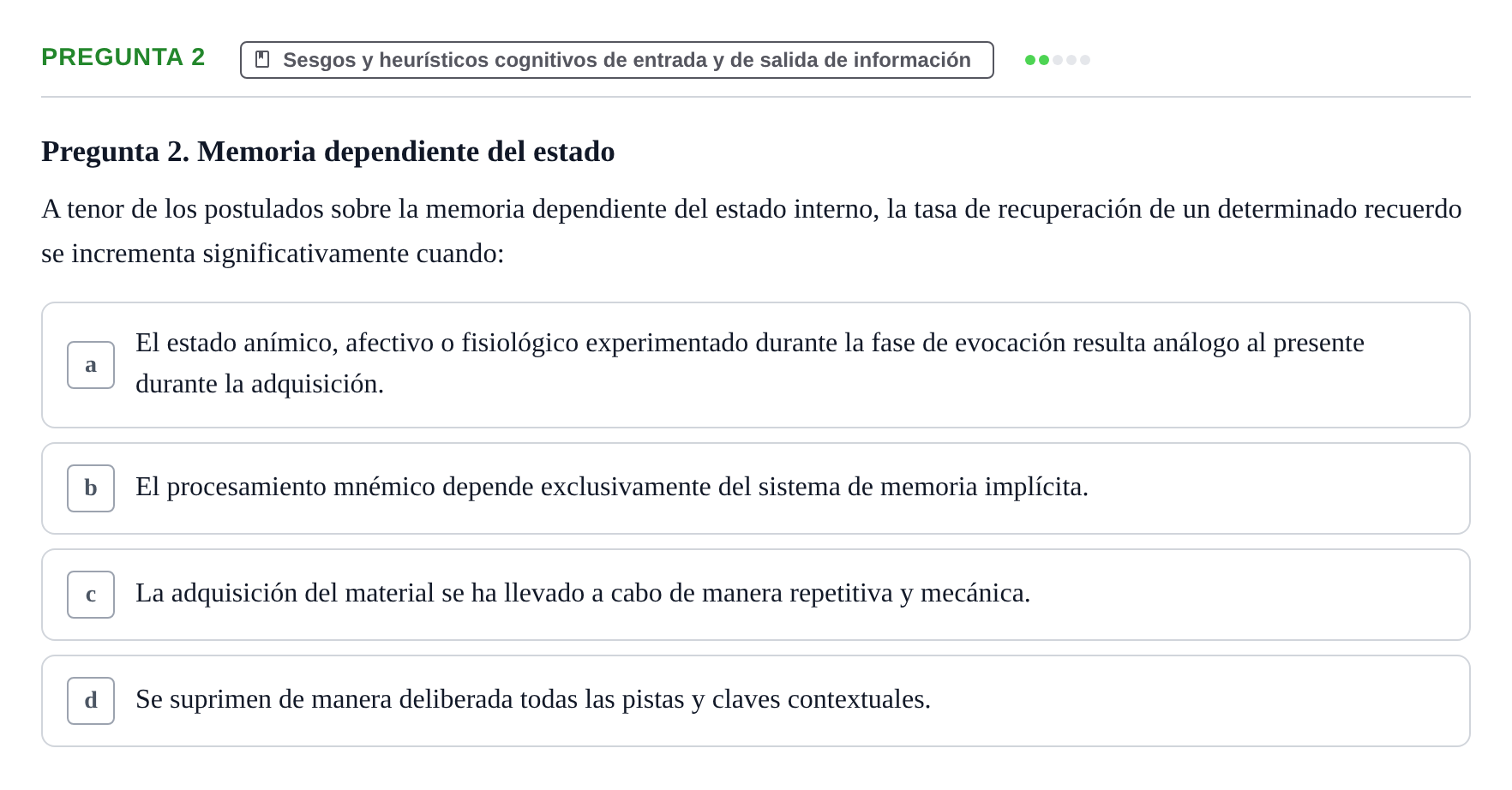 Enunciado: Pregunta 2