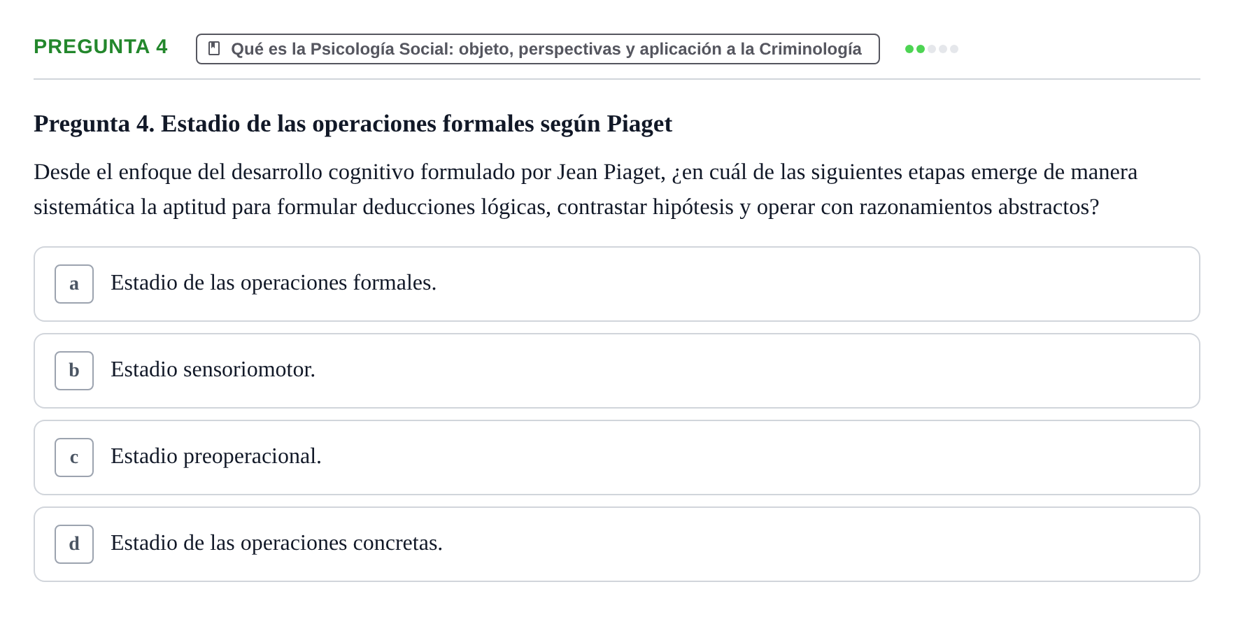 Enunciado: Pregunta 4