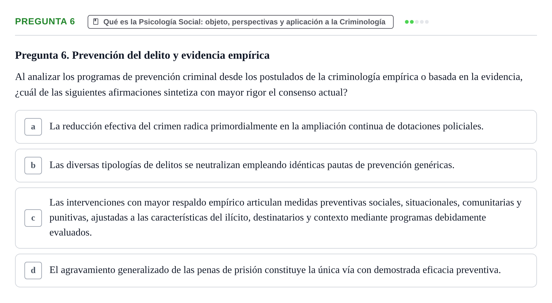 Enunciado: Pregunta 6