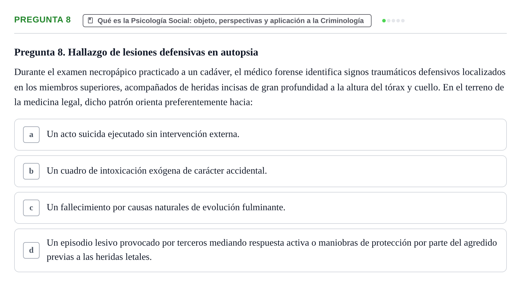Enunciado: Pregunta 8