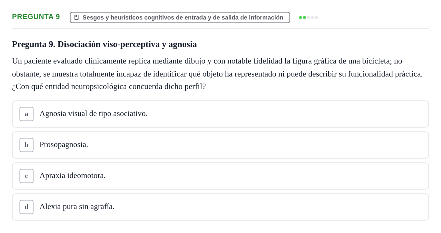 Enunciado: Pregunta 9