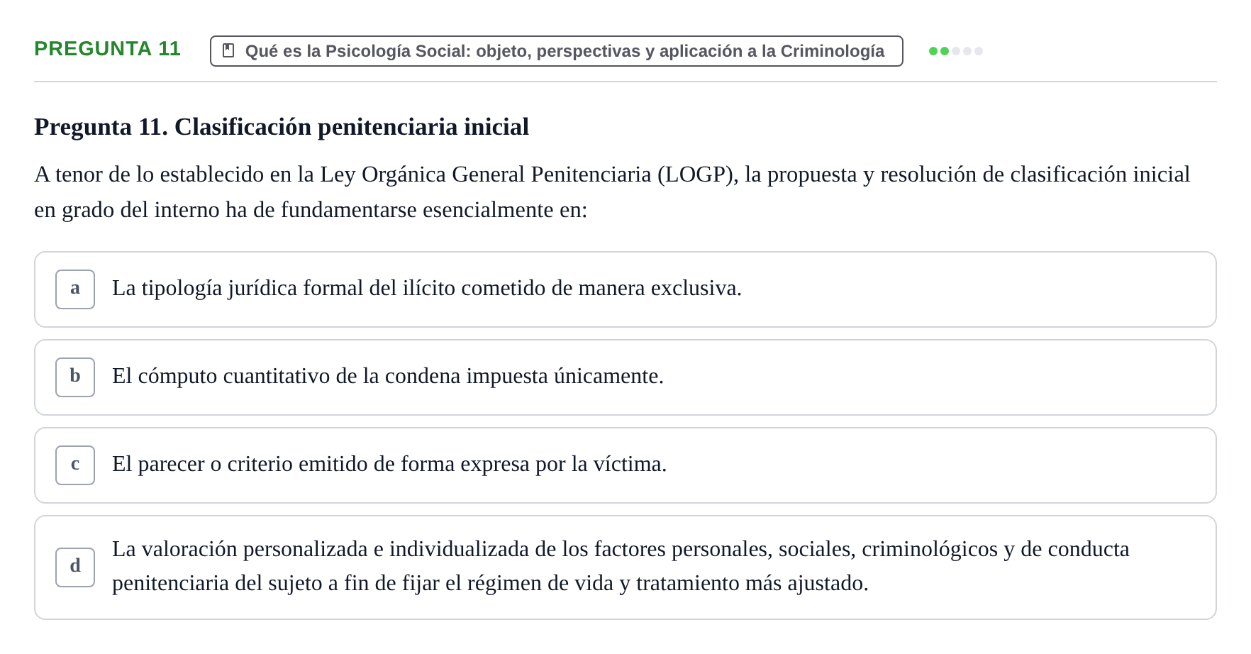 Enunciado: Pregunta 11