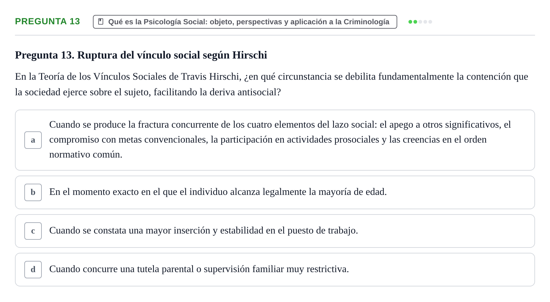 Enunciado: Pregunta 13