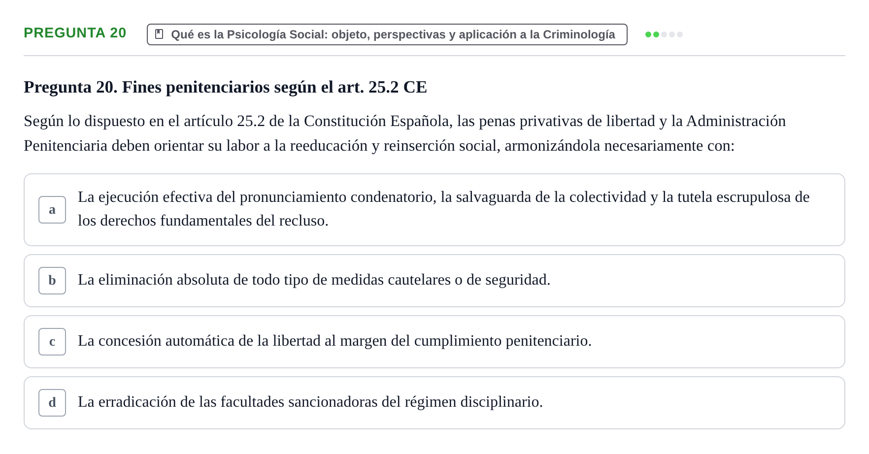 Enunciado: Pregunta 20