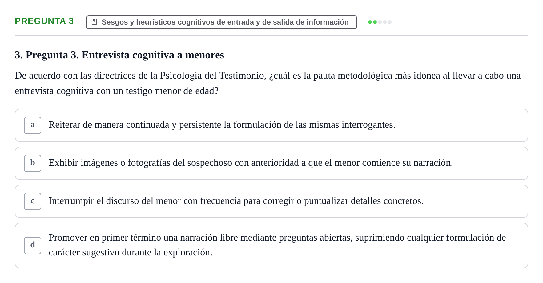 Enunciado: Pregunta 3