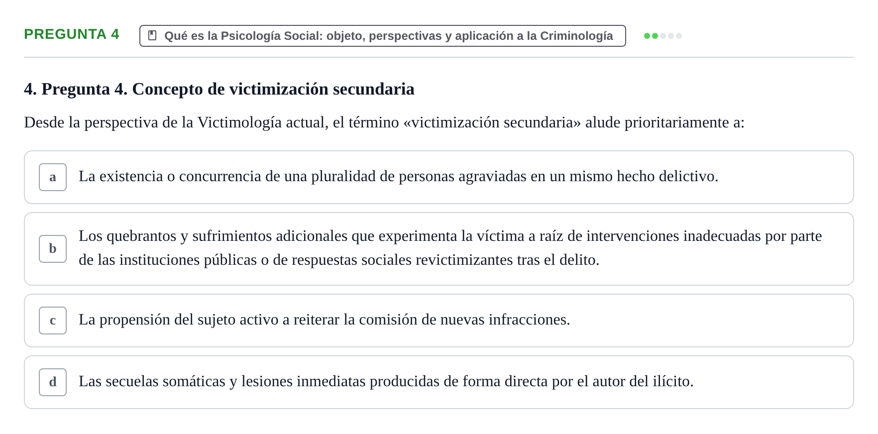 Enunciado: Pregunta 4