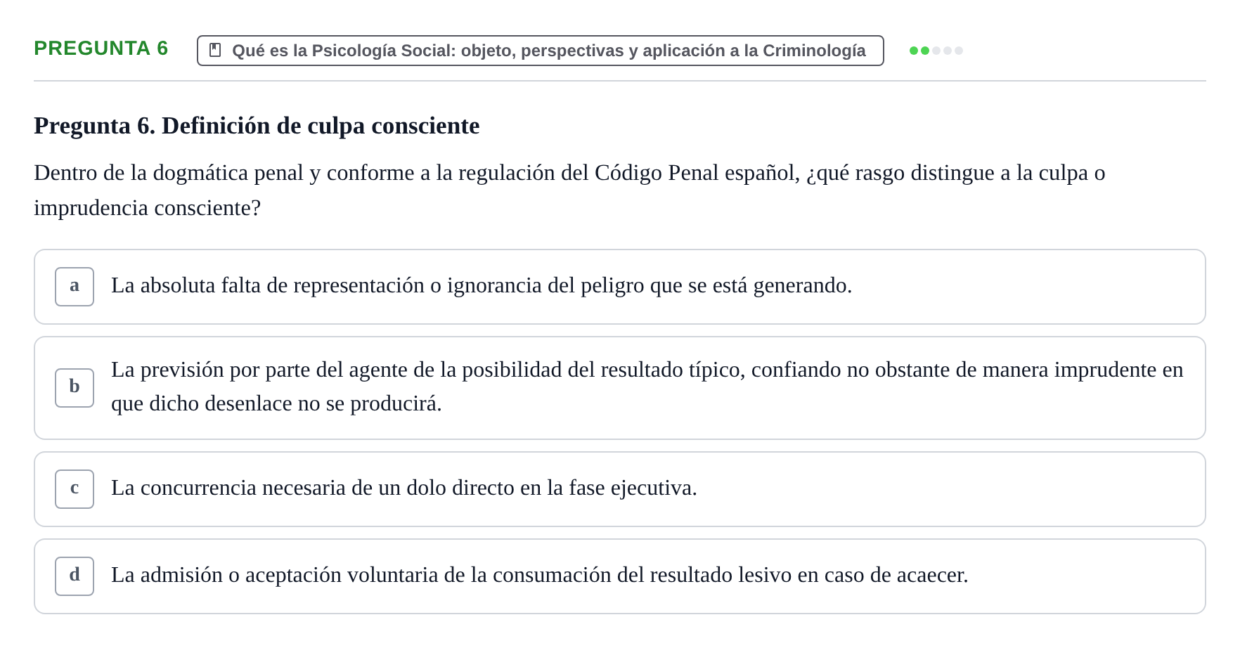 Enunciado: Pregunta 6