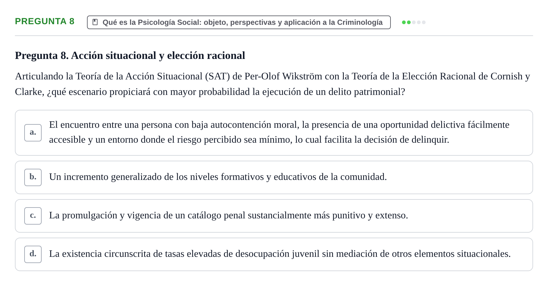 Enunciado: Pregunta 8