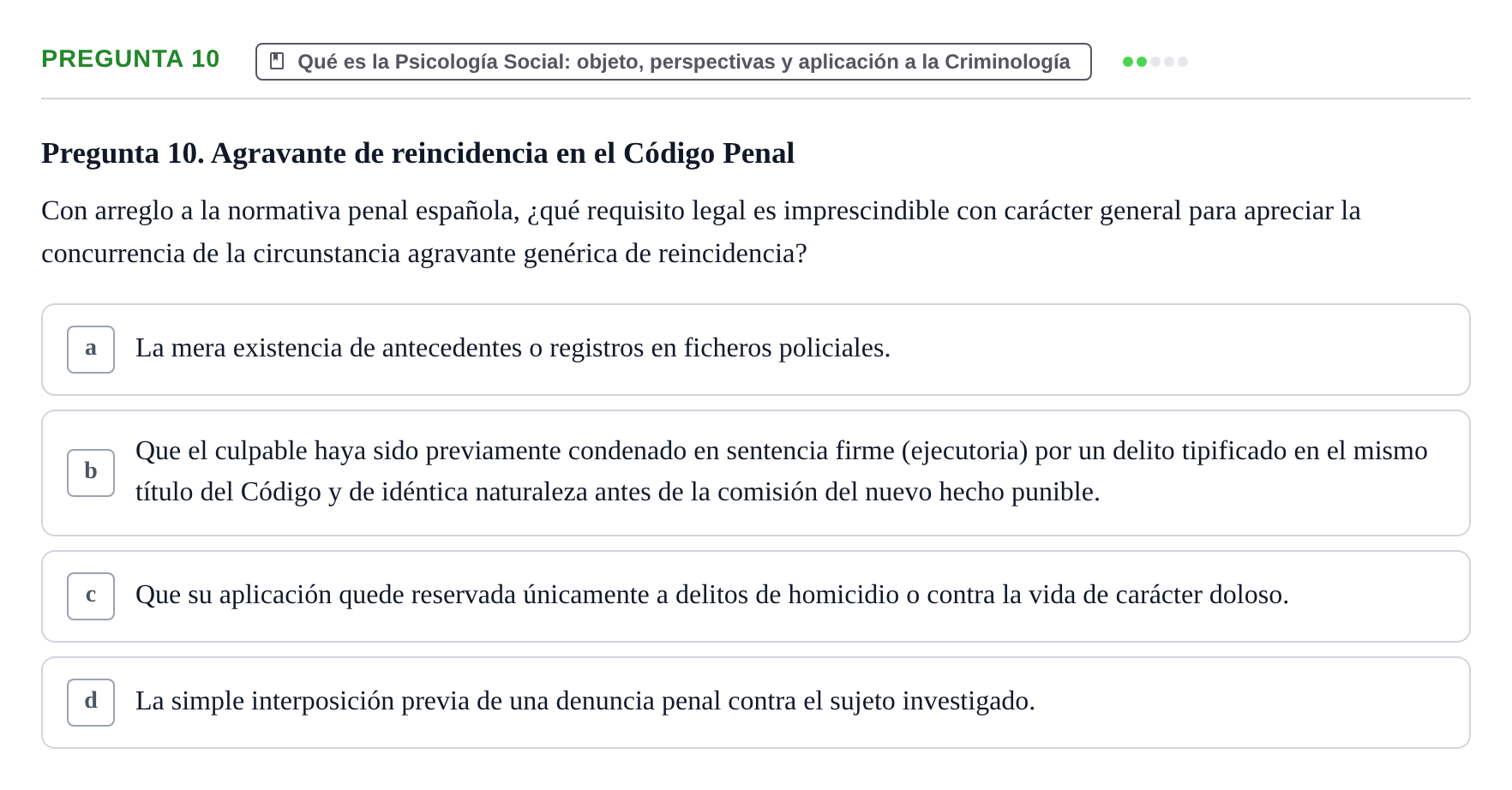 Enunciado: Pregunta 10