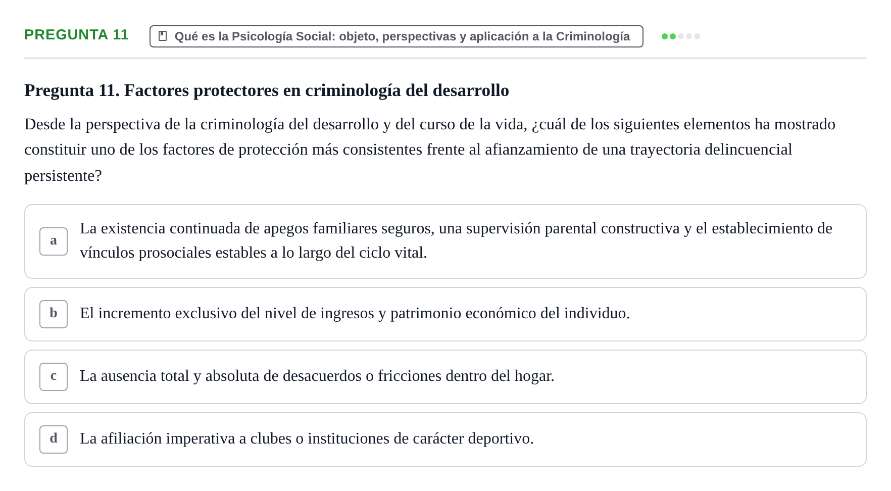 Enunciado: Pregunta 11