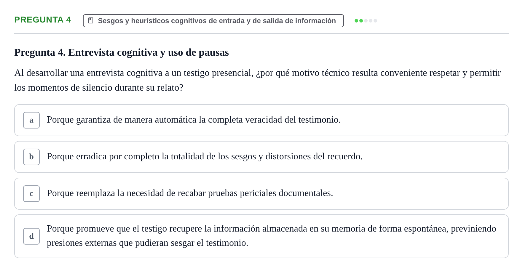 Enunciado: Pregunta 4