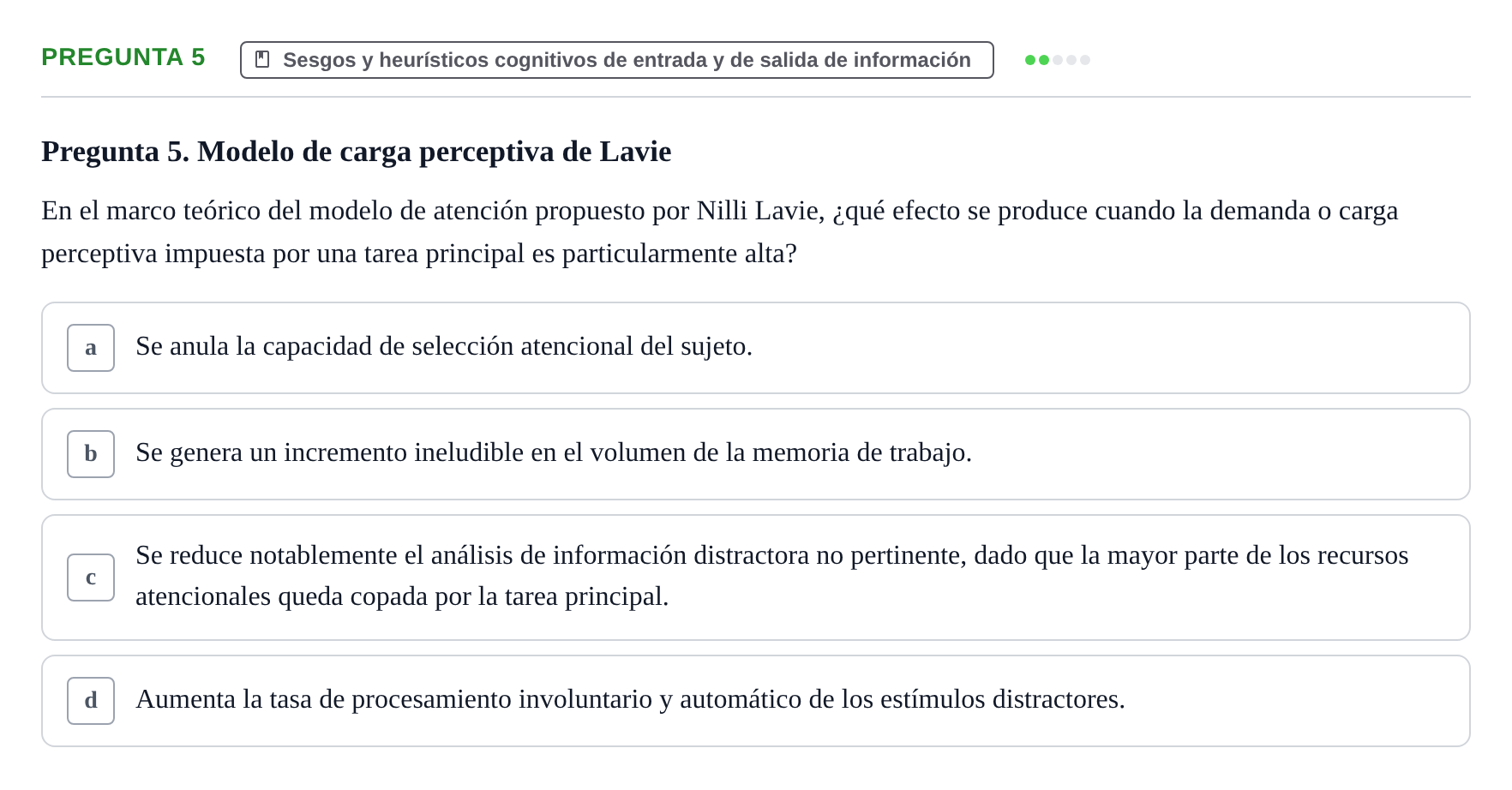 Enunciado: Pregunta 5