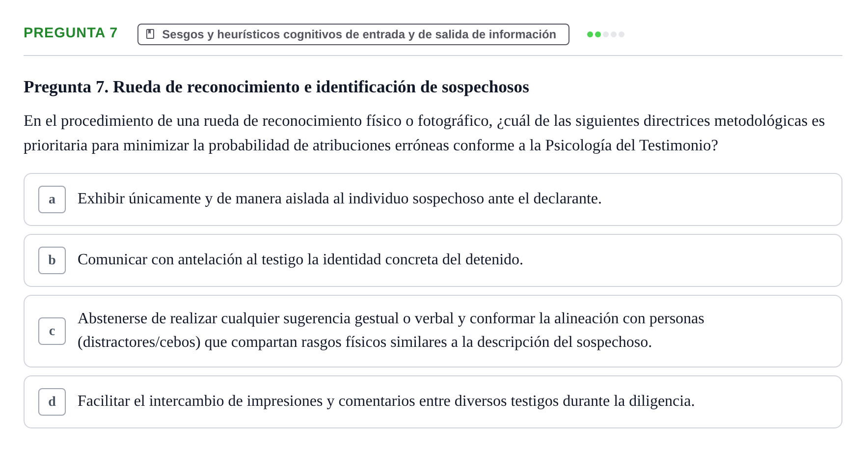 Enunciado: Pregunta 7